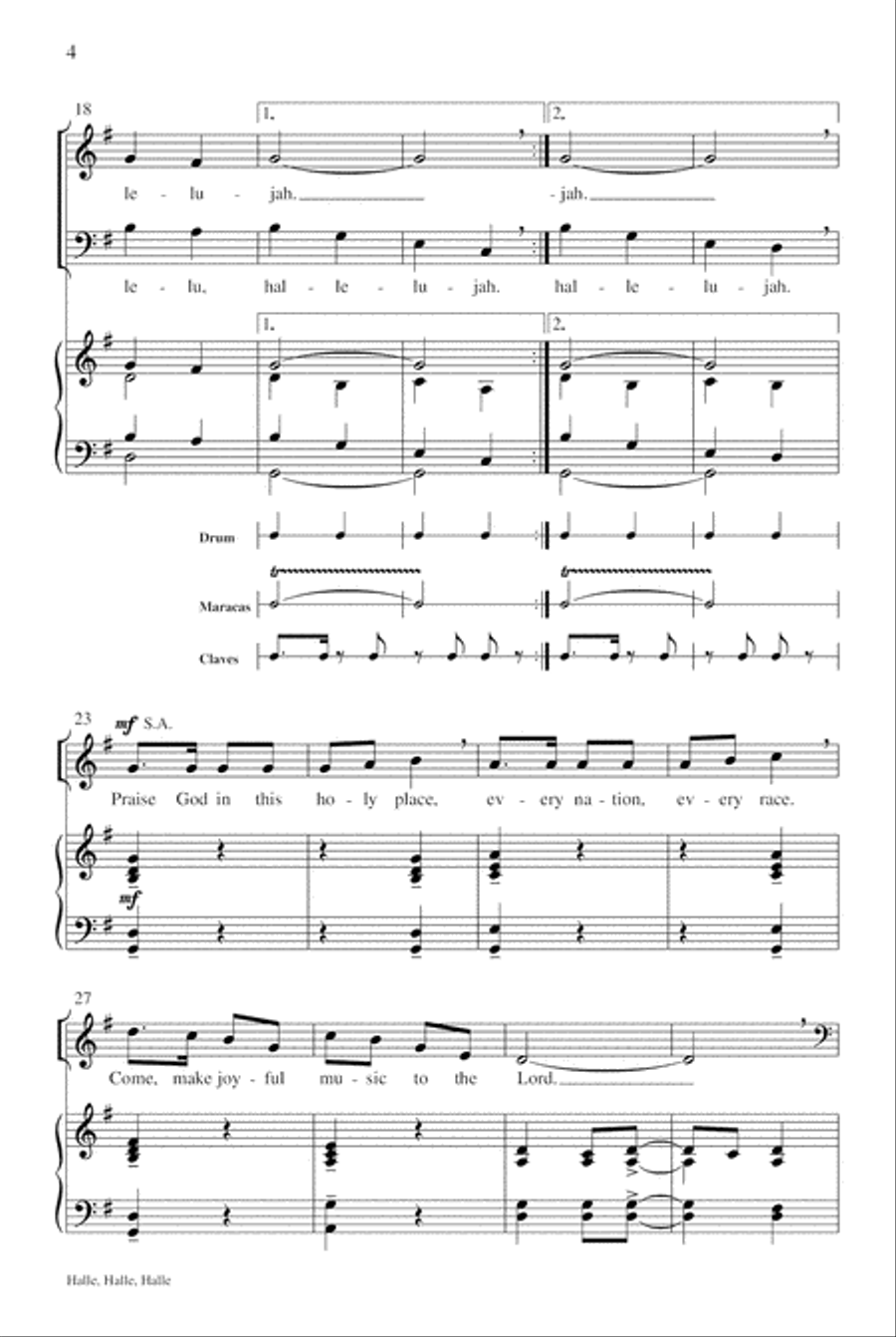 Halle, Halle 4-Part scores gallery preview page 5