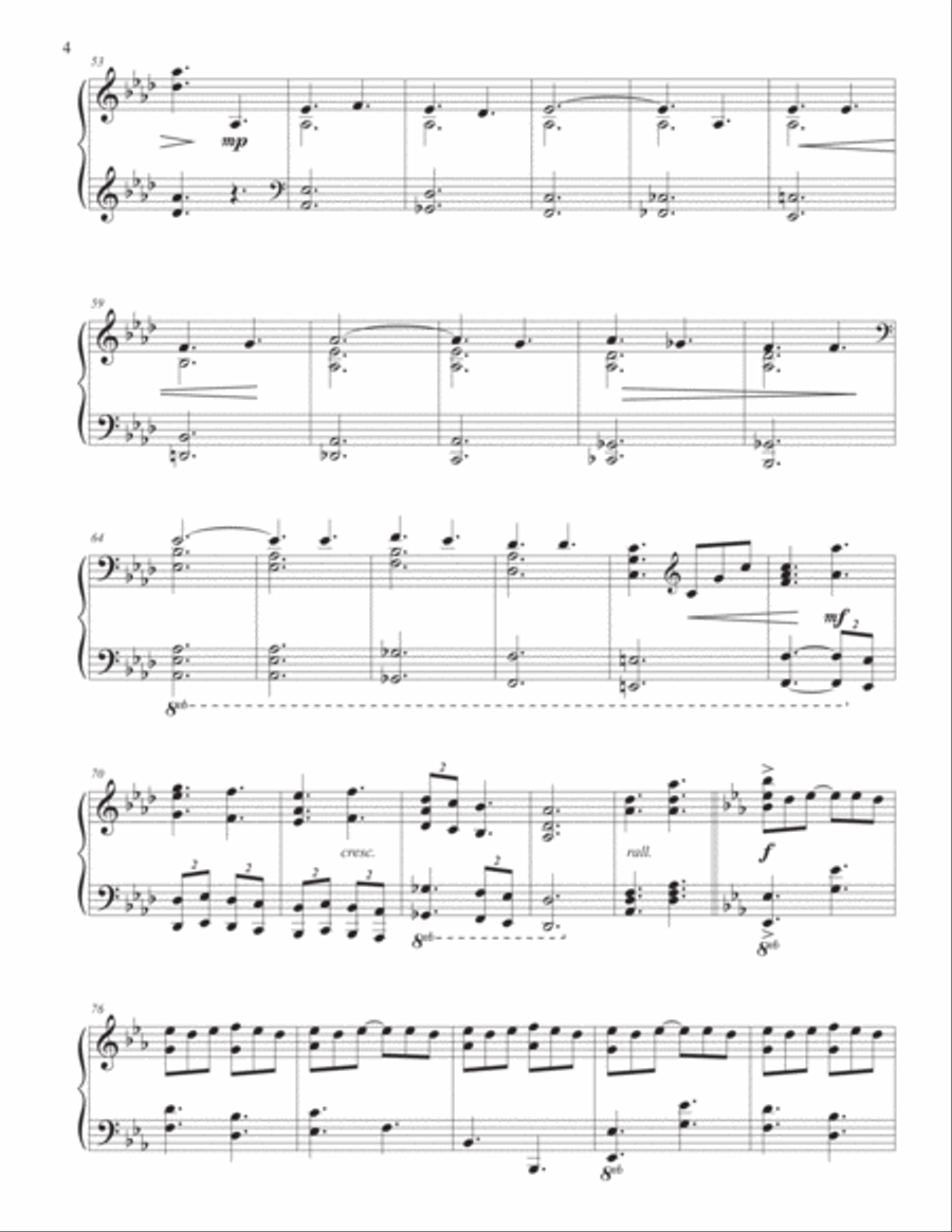 A Mighty Fortress Is Our God Piano Solo scores gallery preview page 4