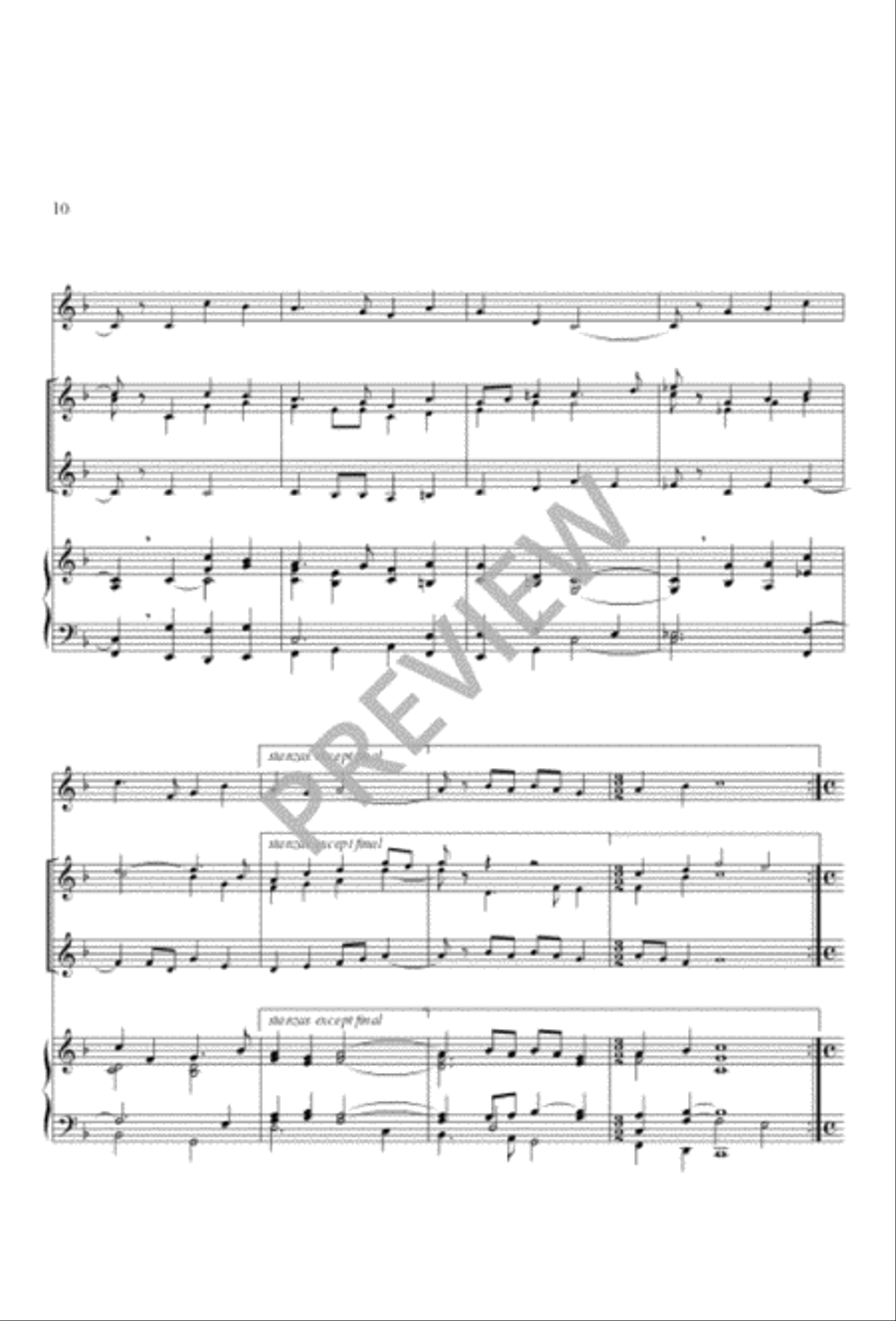 Twelve Hymn Settings for Three Trumpets and Organ Trumpet Trio scores gallery preview page 8