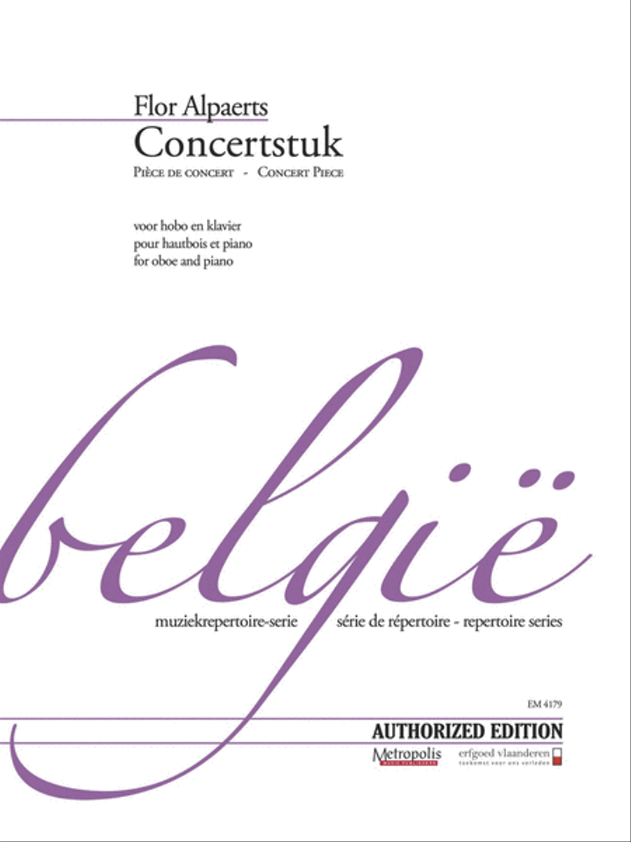 Concertstuk for Oboe and Piano Piano Accompaniment scores gallery preview page 1