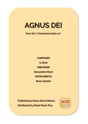 Book cover for AGNUS DEI from the L' Arlesienne Suite n. 2