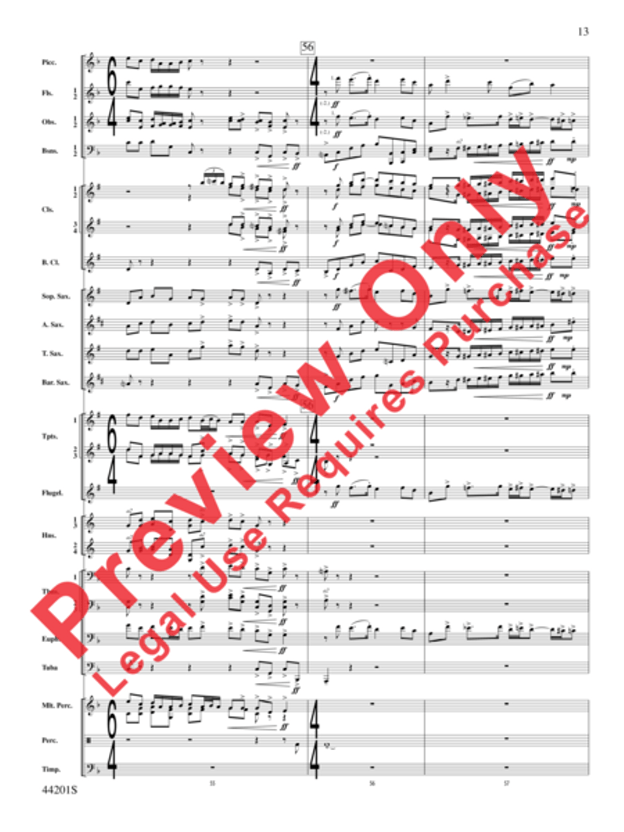 Handel in the Strand Concert Band scores gallery preview page 14