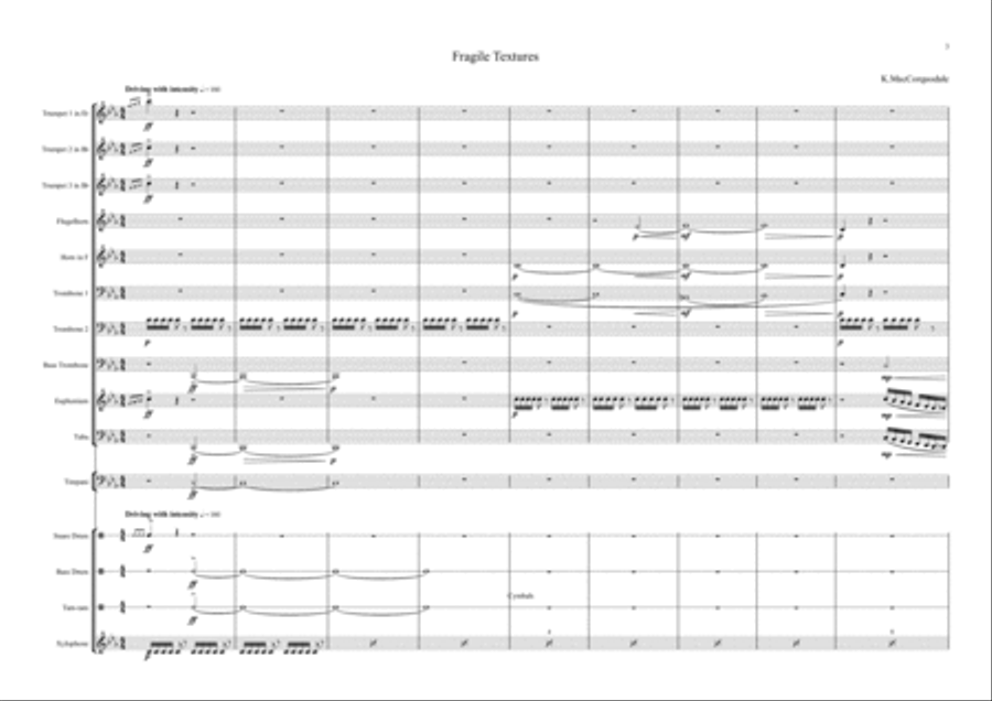Fragile Textures Large Ensemble scores gallery preview page 3