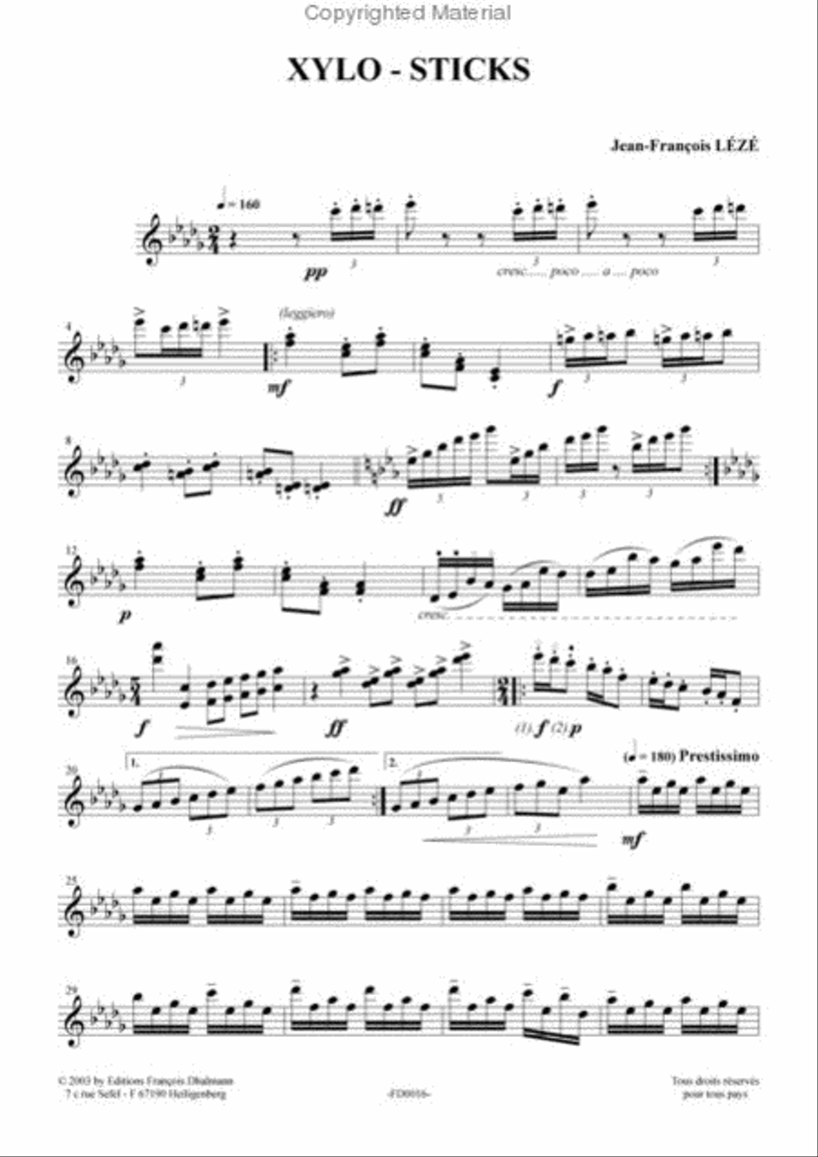 Xylo - Sticks Percussion scores gallery preview page 2