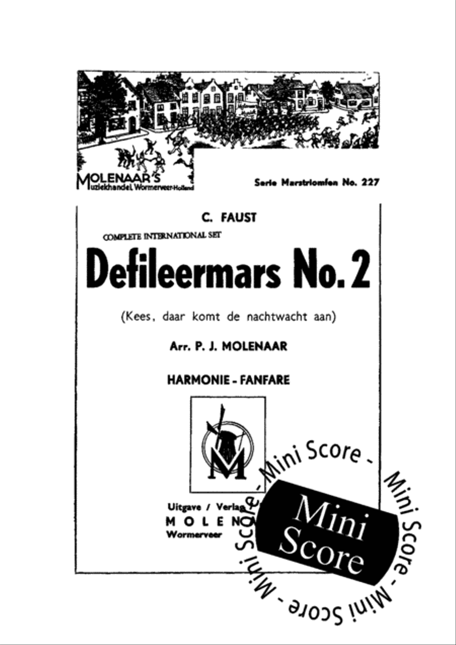 Defileermars No. 2 Concert Band scores gallery preview page 3