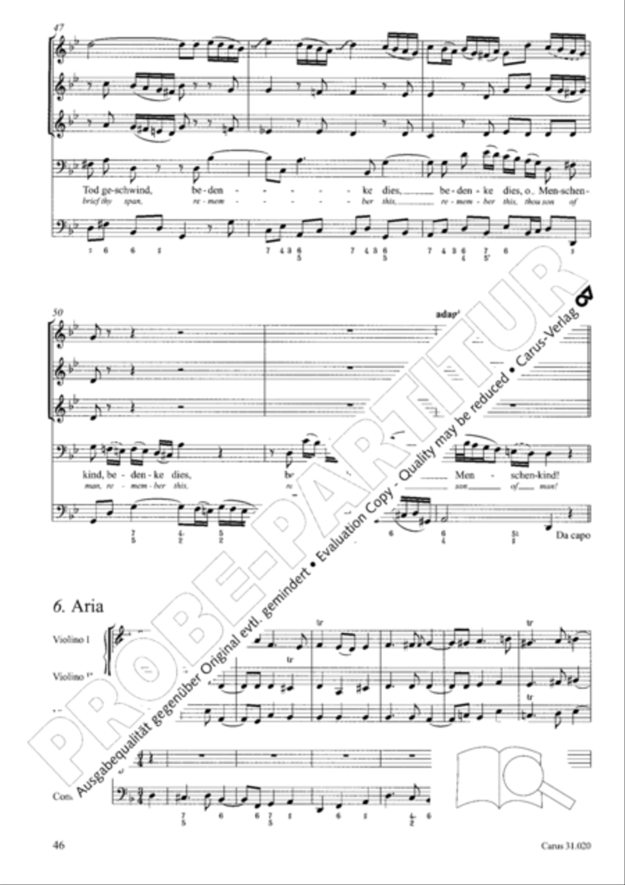Eternity, thou thundrous word (O Ewigkeit, du Donnerwort) ATB scores gallery preview page 47