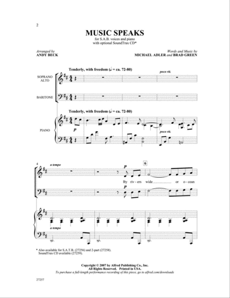 Music Speaks Music Speaks 3-Part scores gallery preview page 2