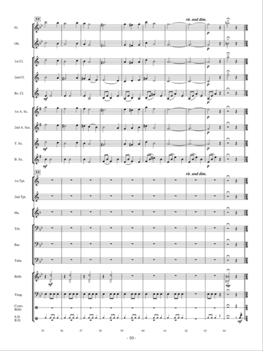 A Christmas Collage Concert Band scores gallery preview page 9
