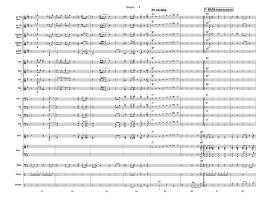 Steppin' Up! Jazz Ensemble scores gallery preview page 8