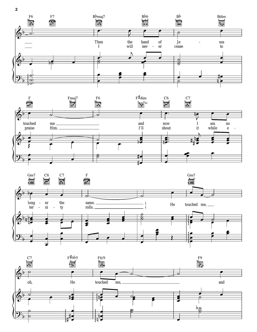 He Touched Me He Touched Me Acoustic Guitar scores gallery preview page 2
