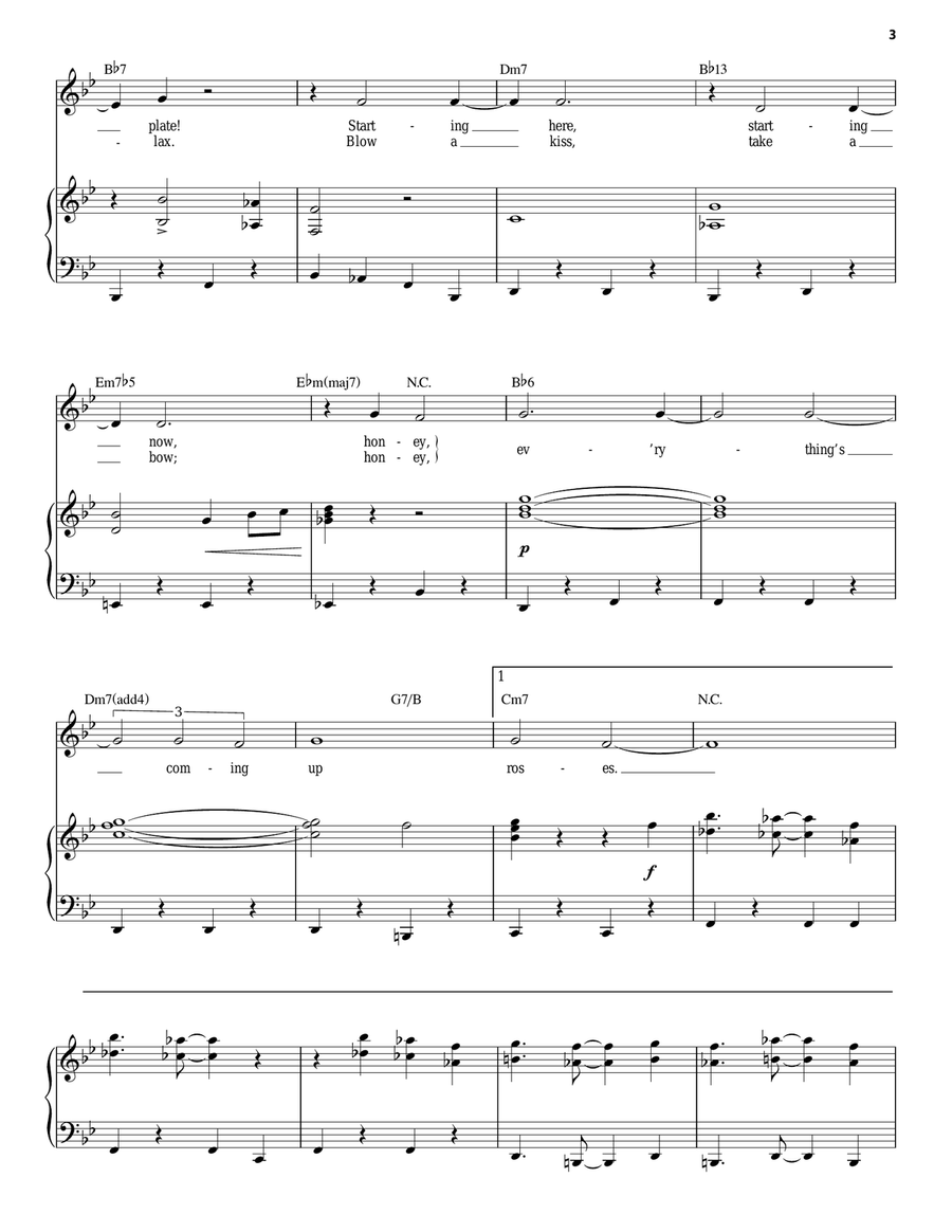 Everything's Coming Up Roses Piano, Vocal scores gallery preview page 3