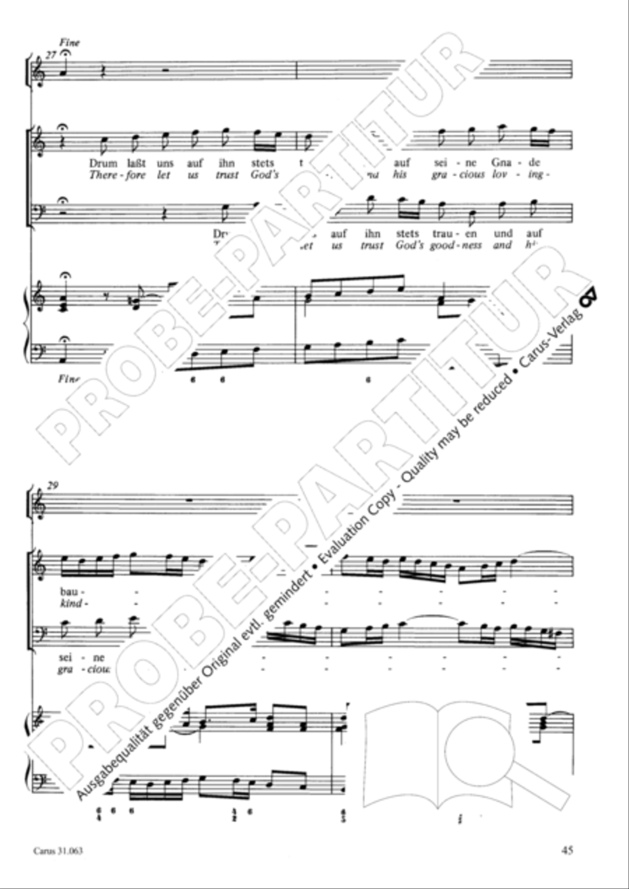 Christians, etch this blessed day (Christen, atzet diesen Tag) 4-Part scores gallery preview page 46