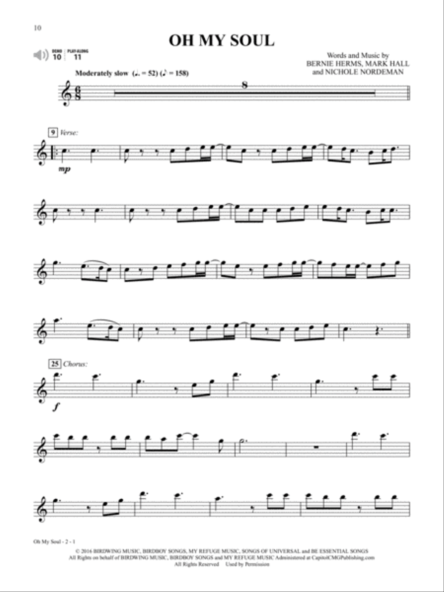 Top Christian Hits Instrumental Solos Alto Saxophone scores gallery preview page 4