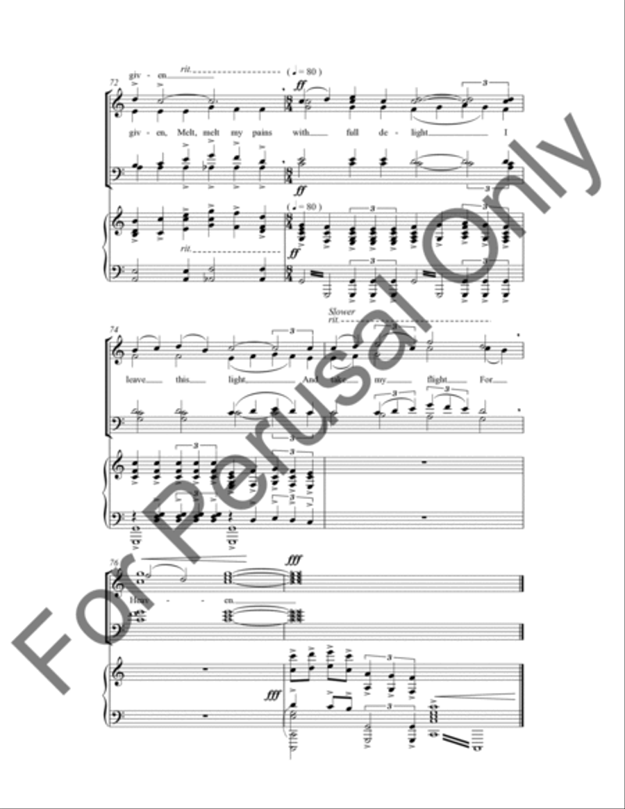 Charm Me Asleep: To Music 4-Part scores gallery preview page 11