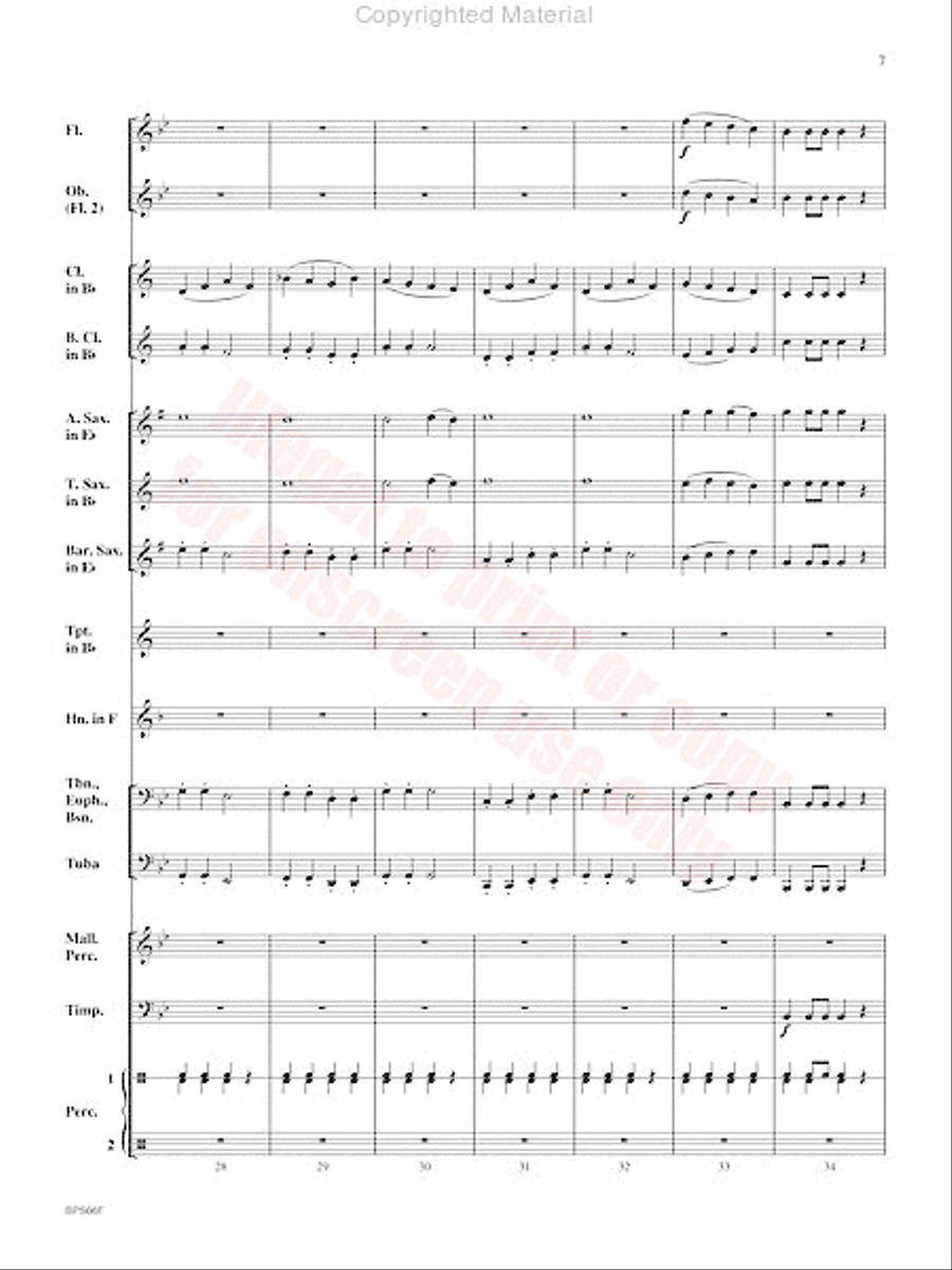 Haydn Seek Surprise Concert Band scores gallery preview page 8