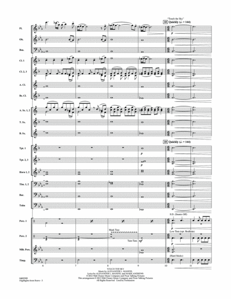 Highlights From Brave - Conductor Score (Full Score)
