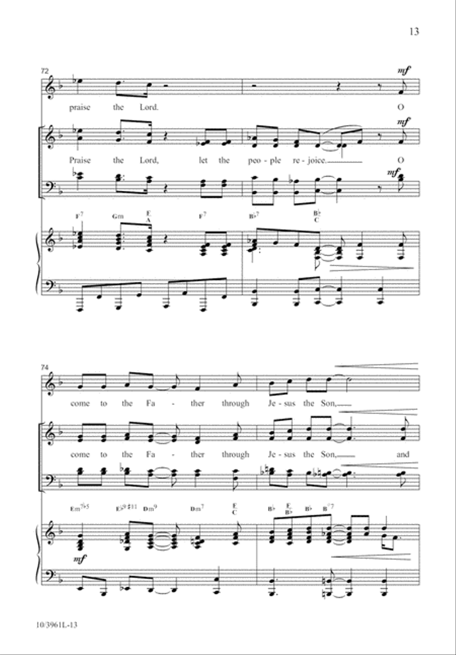 Great and Mighty Lord 4-Part scores gallery preview page 13