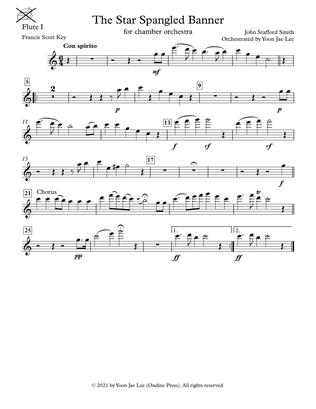Book cover for The Star Spangled Banner (US National Anthem) for Chamber Orchestra - Set of Parts