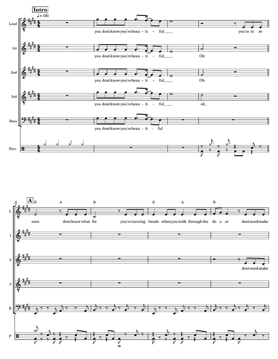 What Makes You Beautiful A Cappella scores gallery preview page 2