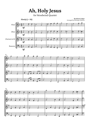 Ah, Holy Jesus (Woodwind Quartet) - Easter Hymn