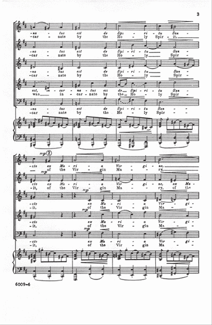 Et Incarnatus Est (He Was Incarnate) (from B Minor Mass) SSATB scores gallery preview page 3