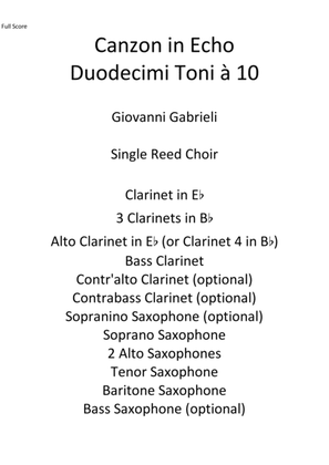 Canzon in Echo Duodecimi Toni a 10