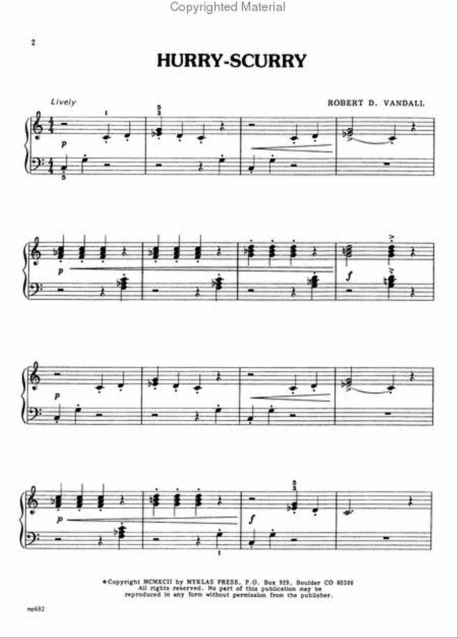 Hurry-Scurry Hurry-Scurry Easy Piano scores gallery preview page 2