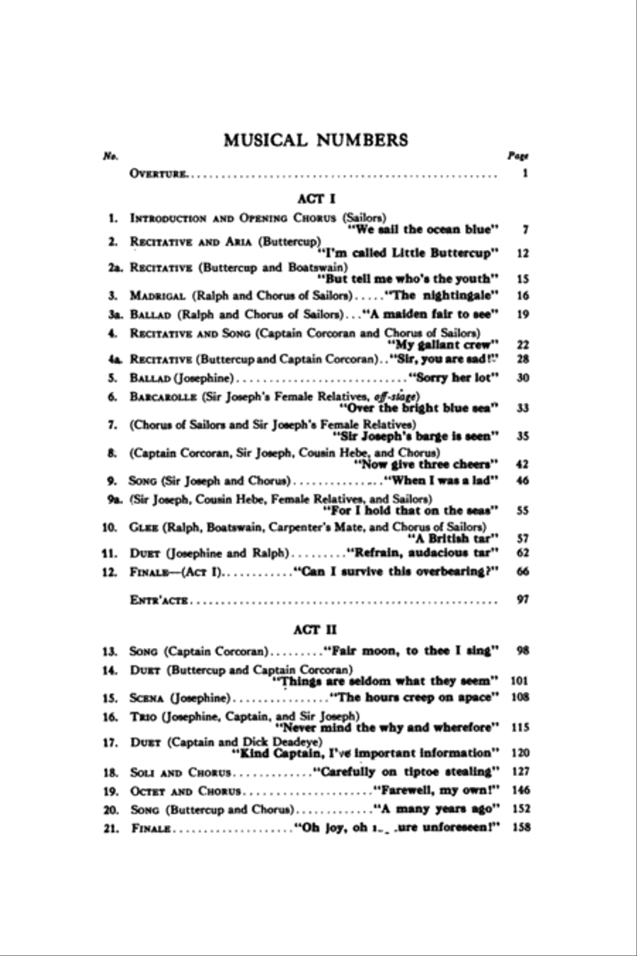 H.M.S. Pinafore H.M.S. Pinafore Voice scores gallery preview page 6