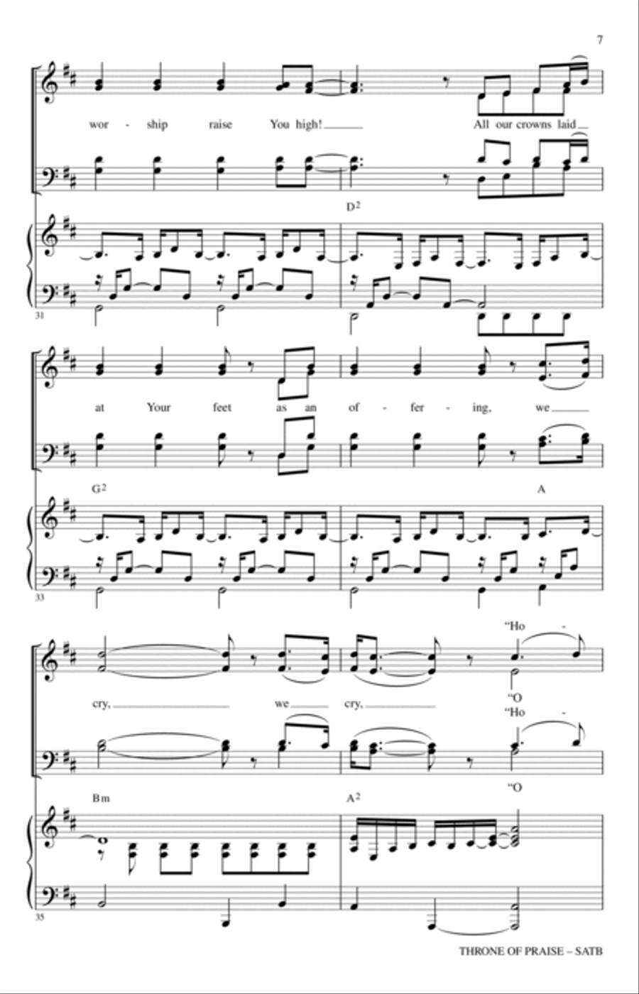 Throne Of Praise Throne Of Praise 4-Part scores gallery preview page 6