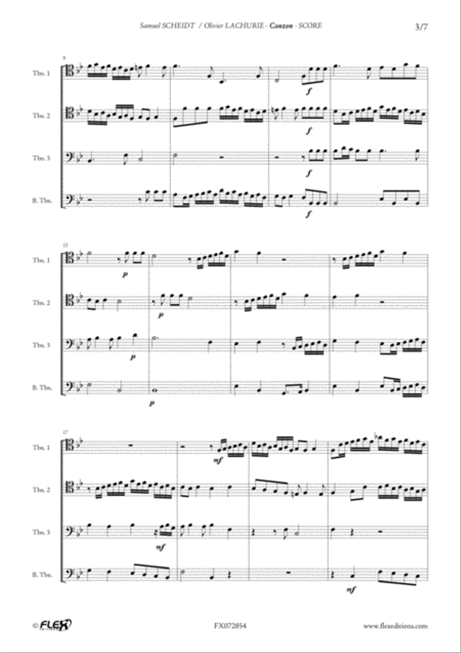 Canzon Trombone scores gallery preview page 3