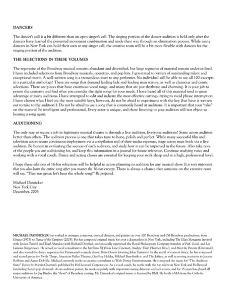 16-Bar Theatre Audition Belter (Mezzo-Soprano) Mezzo-Soprano Voice scores gallery preview page 4