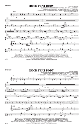 Rock That Body: 1st F Horn