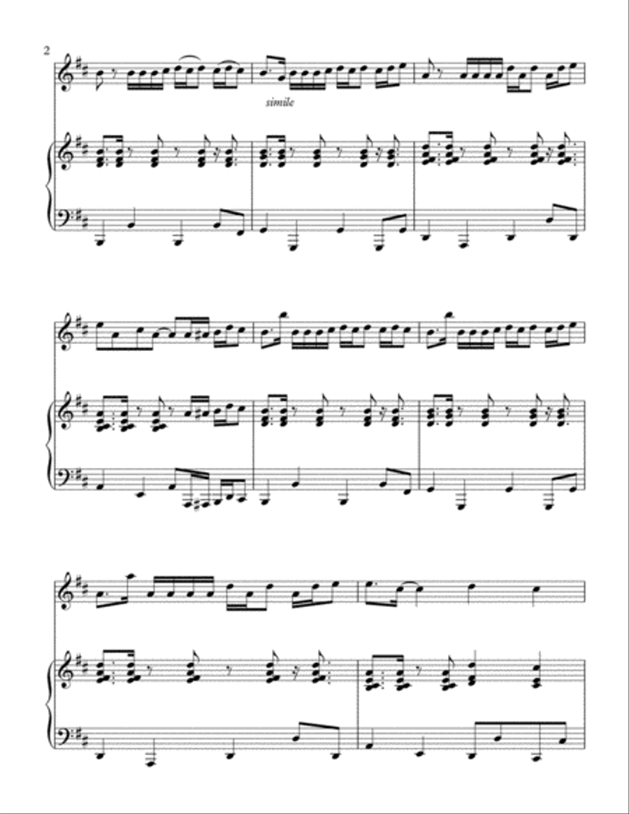 Despacito Trumpet Solo scores gallery preview page 3