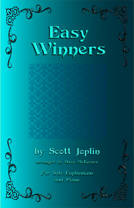 Book cover for The Easy Winners, for Euphonium and Piano