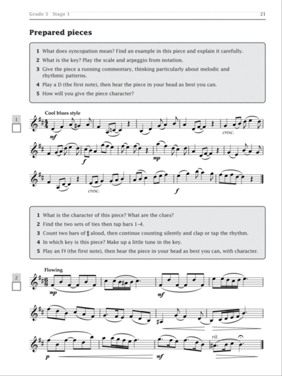 Improve Your Sight-reading! Clarinet, Grade 4-5 Clarinet scores gallery preview page 4