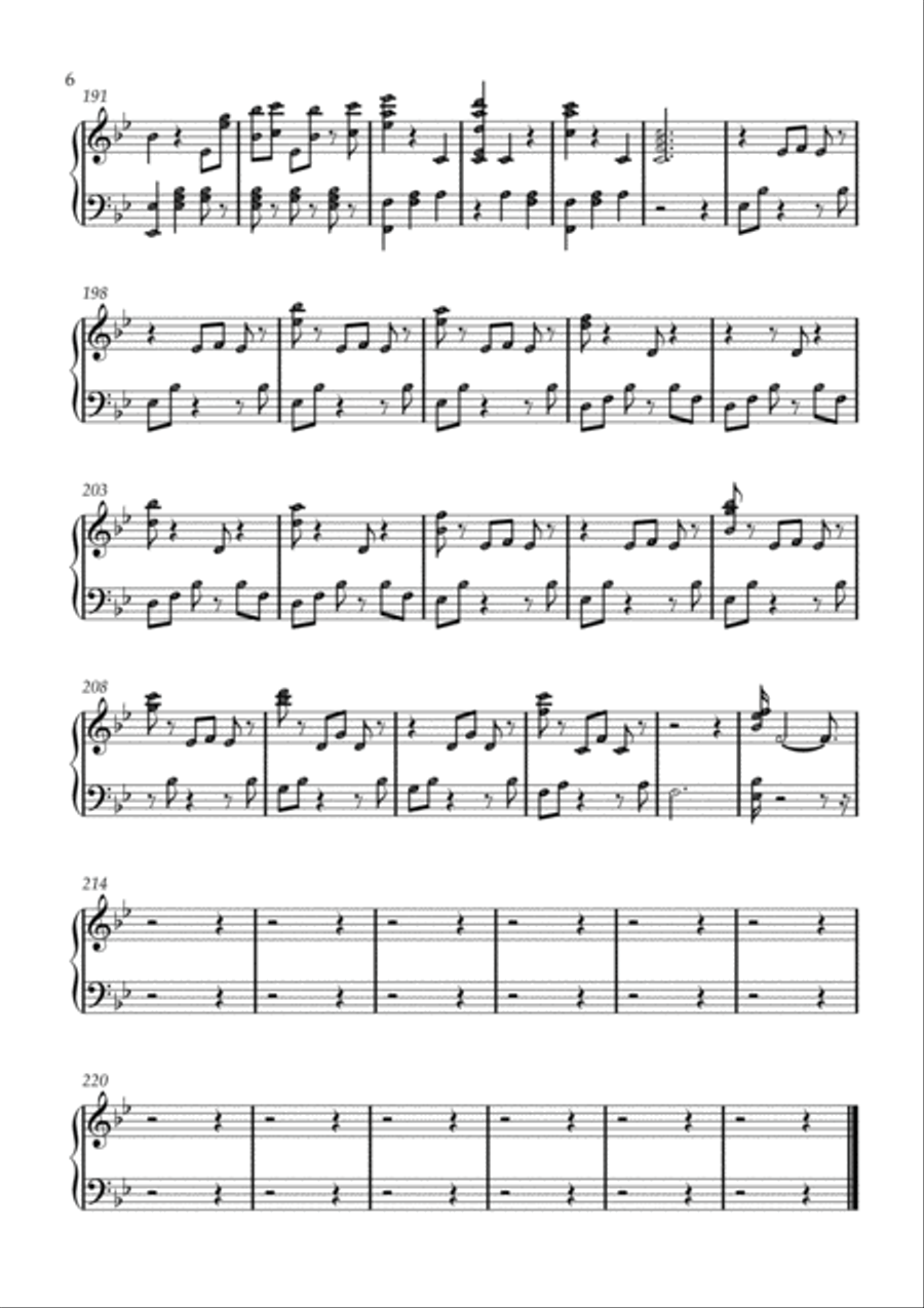 A Thousand Years Easy Piano scores gallery preview page 6