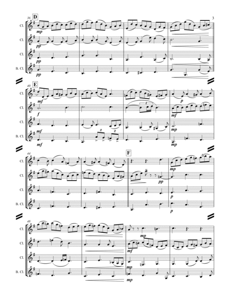 Bach - Jesu, Joy of Man’s Desiring (for Clarinet Quartet) image number null
