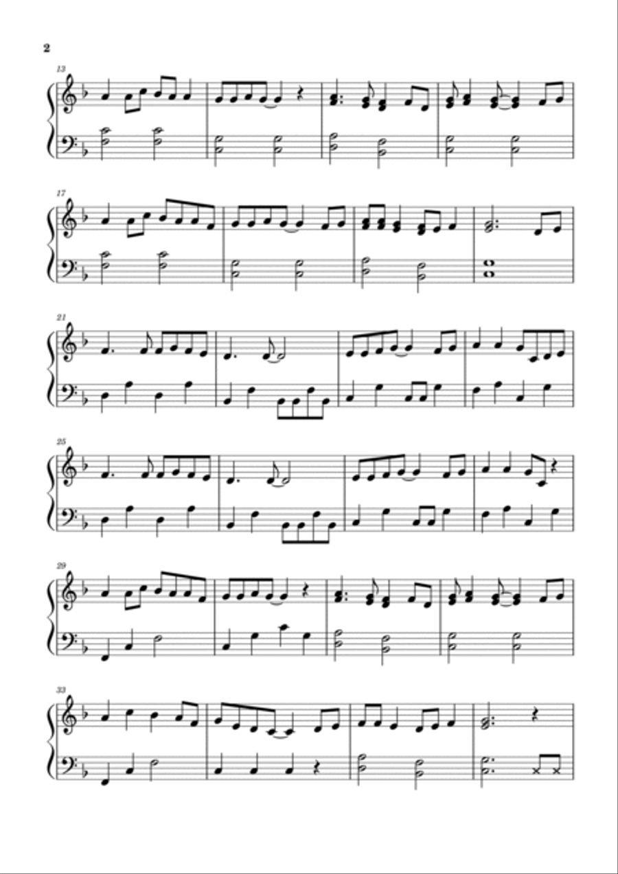 Moonlight Shadow Piano Solo scores gallery preview page 2