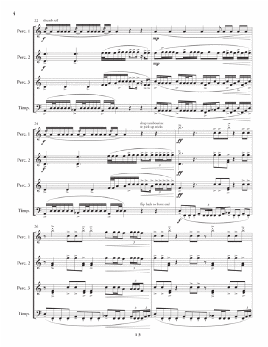 13 Percussion Ensemble scores gallery preview page 5