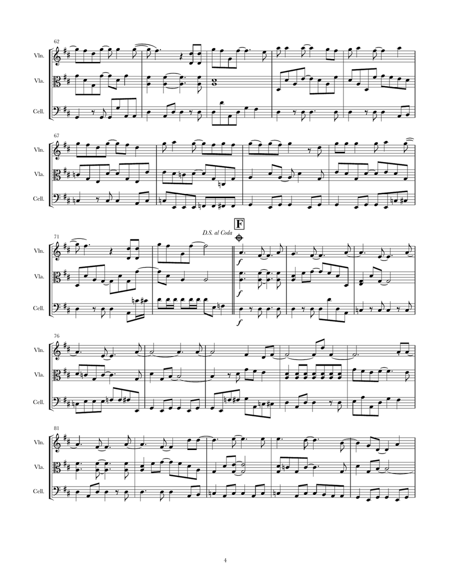 Sweet Child O' Mine Sweet Child O' Mine String Trio scores gallery preview page 4