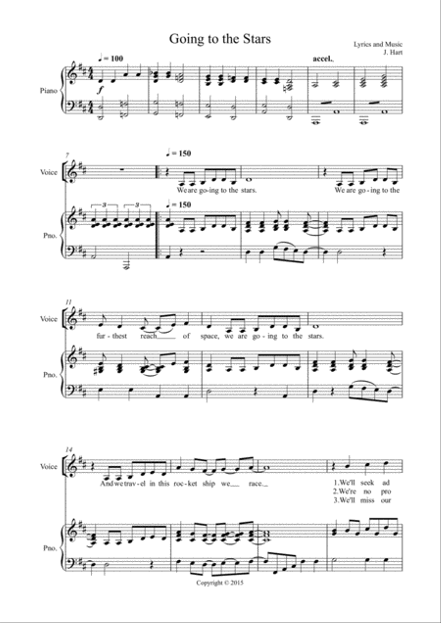 Going to the Stars Going to the Stars Choir scores gallery preview page 2