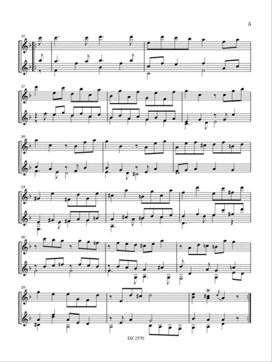 Suite Classical Guitar scores gallery preview page 5