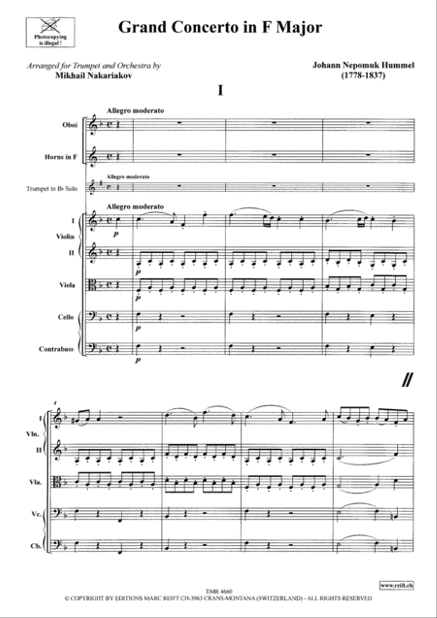Grand Concerto in F Major Orchestra scores gallery preview page 3
