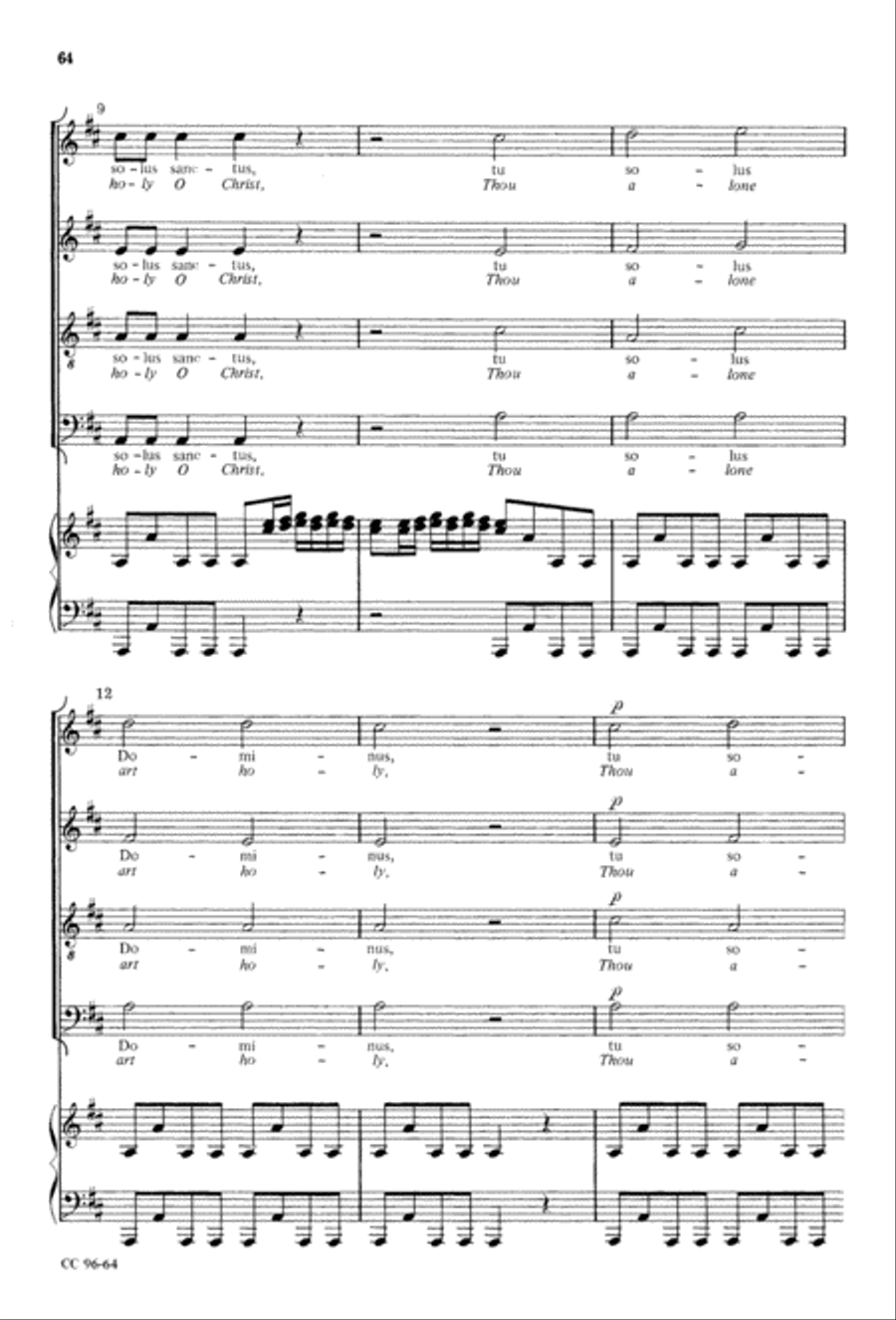 Gloria Gloria 4-Part scores gallery preview page 65