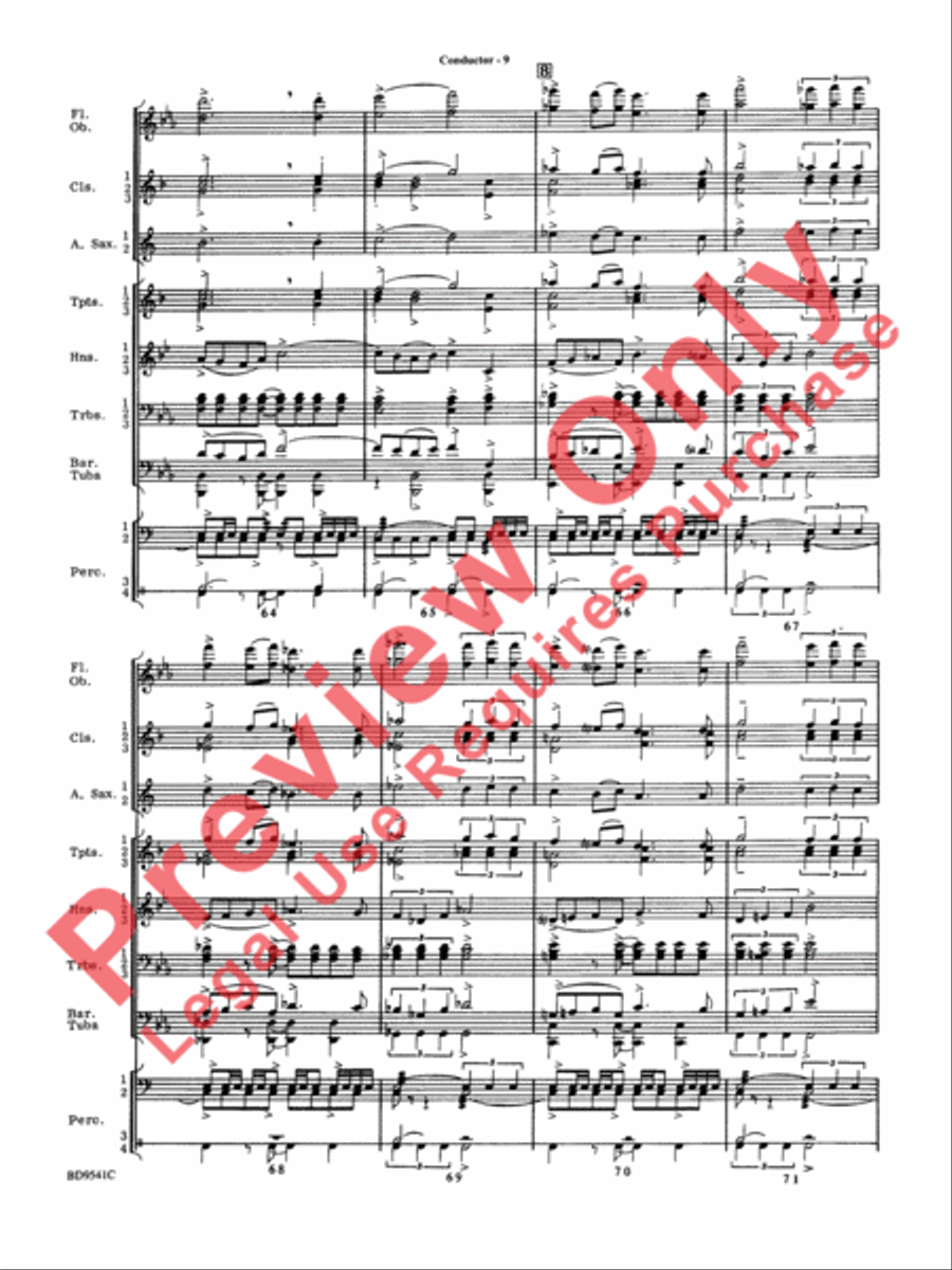 Alvamar Overture Concert Band scores gallery preview page 11