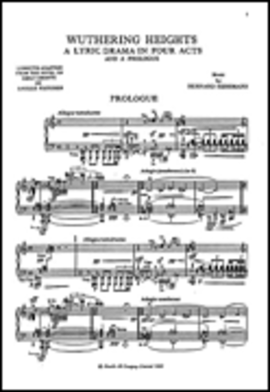 Wuthering Heights 4-Part scores gallery preview page 1