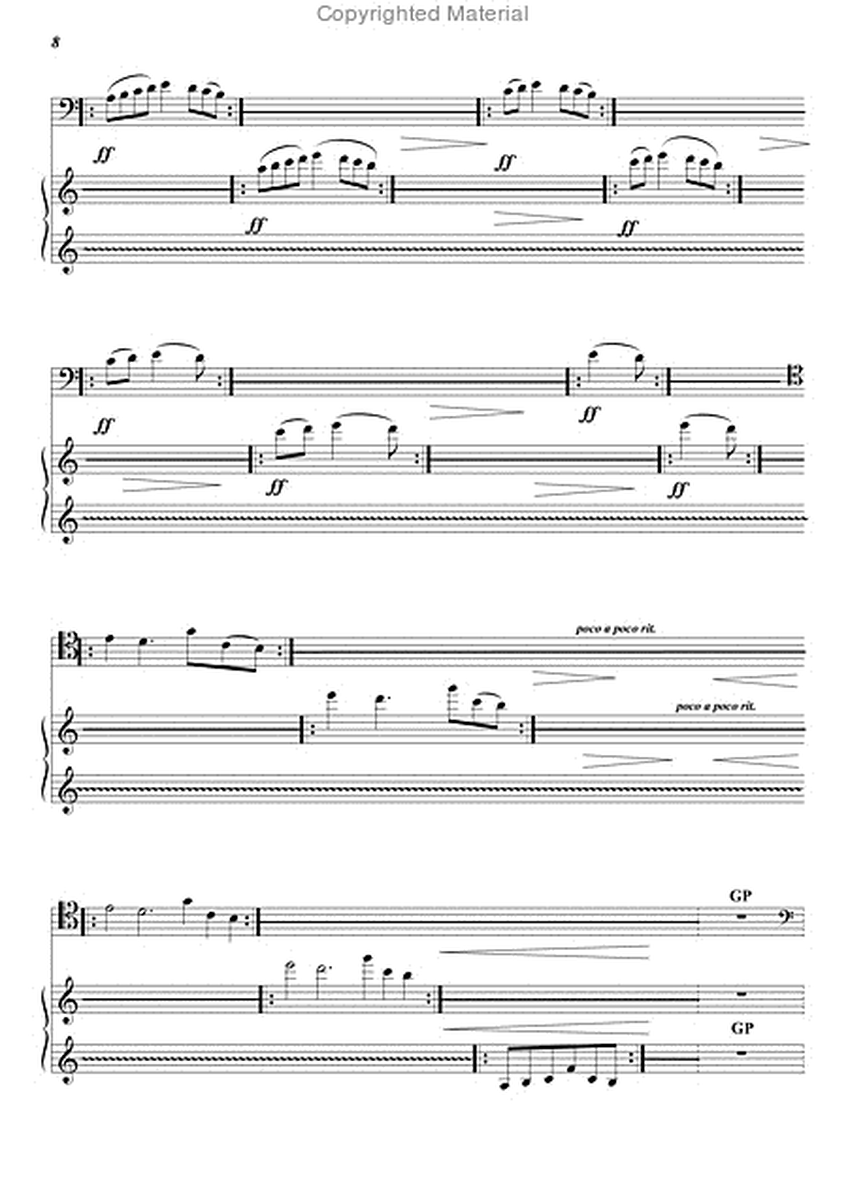 Quasi improvisata I, Version fur Violoncello und Klavier
