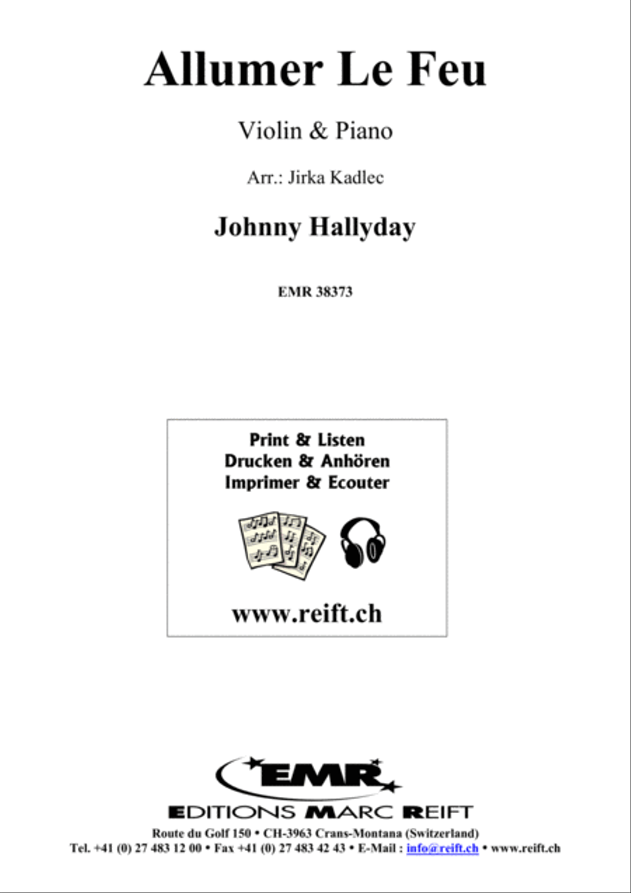 Allumer Le Feu Allumer Le Feu Violin Solo scores gallery preview page 1
