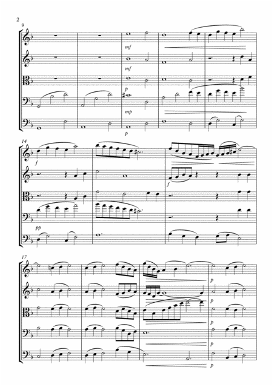 Sarah Love String Quintet scores gallery preview page 2