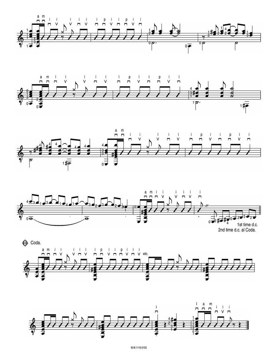 Spanish Sangria Spanish Sangria Guitar Solo scores gallery preview page 3